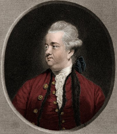 Edward Gibbon 1737-1794 - rycina - XIX wiek autorstwa Unknown artist