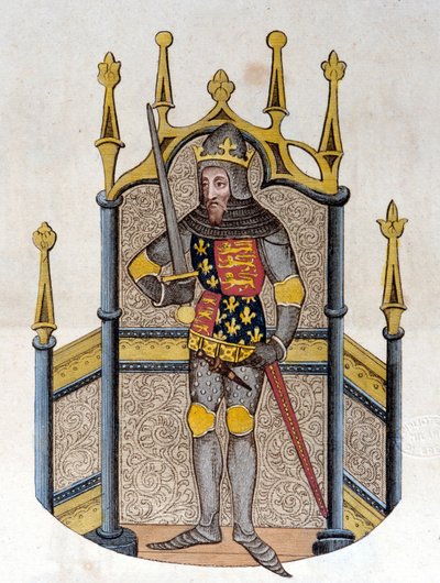 Edward III (1312-1377), król Anglii Grawerunek z początku XIX wieku autorstwa Unknown artist