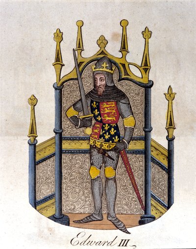 Edward III król Anglii (1312-1377). autorstwa Unknown artist