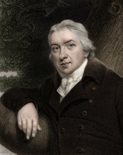 Edward Jenner 1749-1823 - grawerunek - XIX wiek autorstwa Unknown artist