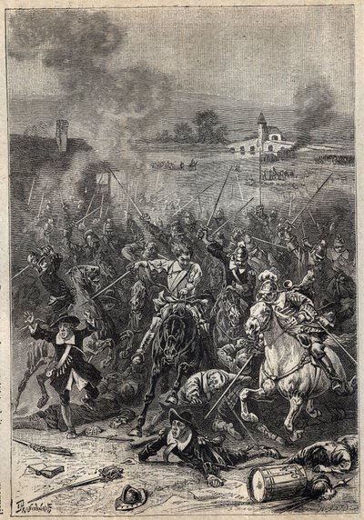 Egorgement of the Puritans - XIX-wieczna ilustracja do powieści historycznej „Purytanie Szkocji” (Stara śmiertelność) Waltera Scotta (1771-1832) autorstwa Unknown artist