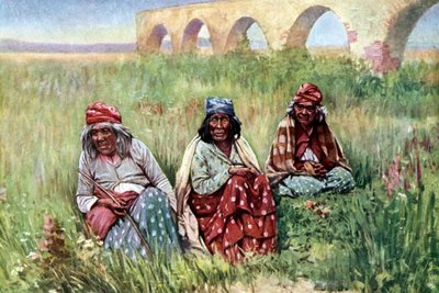 Rdzenne Amerykanki w podeszłym wieku, Kalifornia autorstwa Unknown artist