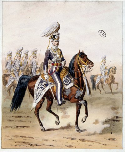 Angielski Armee of India: kawaleria Madrasu autorstwa Unknown artist