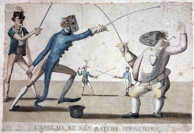 Anglik i jego mistrz szermierki - XIX wiek autorstwa Unknown artist