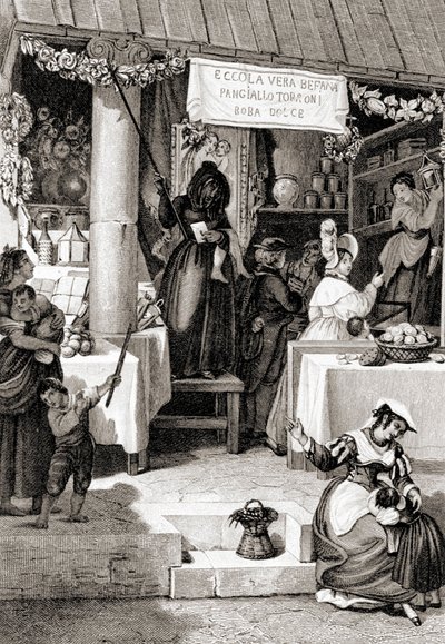 Grawer przedstawiający święto Befany. autorstwa Unknown artist