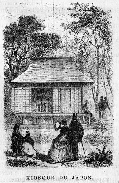 Ekspozycja Universelle de Paris w 1867: Kiosk Japonii. autorstwa Unknown artist