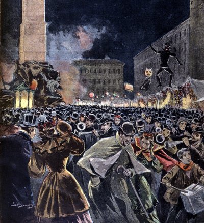 Święto Befany w czasie Objawienia Pańskiego w Rzymie. 1895. autorstwa Unknown artist