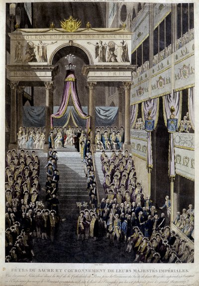 Święto koronacji i koronacji ich cesarskich majestatu w 1804 roku. autorstwa Unknown artist