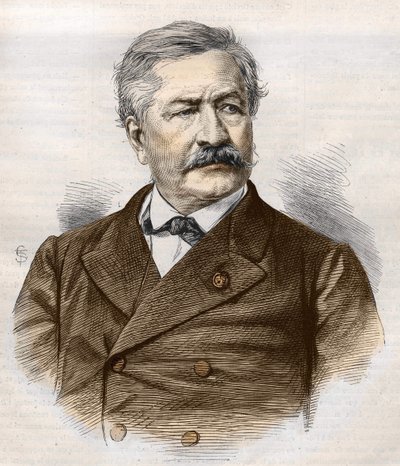 Ferdinand de Lesseps (1805 - 1894), rycina, kolekcja Bianchetti autorstwa Unknown artist