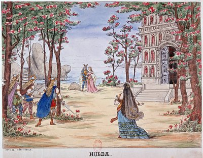Scena finałowa opery „Hulda”” autorstwa Unknown artist