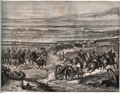 Pierwsza koalicja: Bitwa pod La Favourite (Włochy), styczeń 1797, między wojskami francuskimi Napoleona i armią austriacką podczas pierwszej kampanii włoskiej (1796-1797) - Bitwa pod La Favourite, Włochy, 25 Nivose, rok 5 (styczeń 1797). Zaręczyny autorstwa Unknown artist