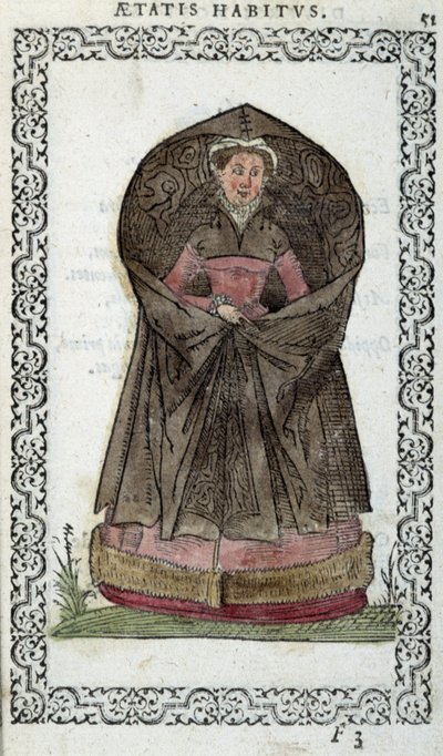 Flemish Demoiselle - w „”Habits et effigies”” Jeana Sulperiusa autorstwa Unknown artist