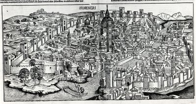 Florencja w 1470 r. autorstwa Unknown artist