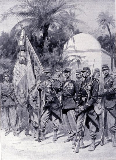 Żołnierze Legii Cudzoziemskiej w mundurach. 1878. autorstwa Unknown artist