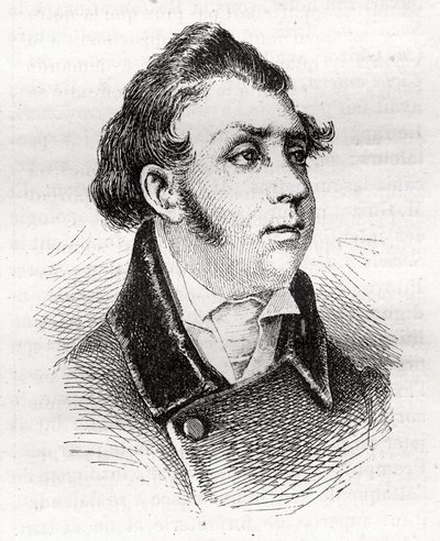 Francois Charles (Francois-Charles) Dulong - francuski prawnik i polityk - 1792-1834 - grawer autorstwa Unknown artist