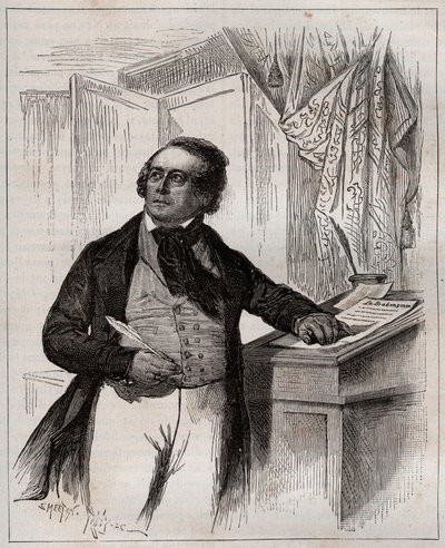 Francois Van Campenhout 1779-1848 - belgijski śpiewak operowy, dyrygent i kompozytor. autorstwa Unknown artist