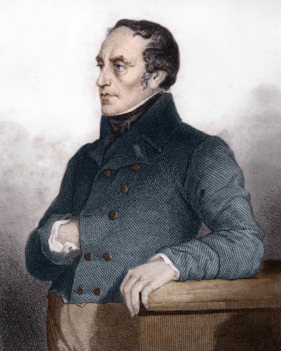 François Guizot (1787 - 1874), francuski polityk i historyk - rycina w Historii życia politycznego i prywatnego Ludwika Filipa autorstwa Unknown artist