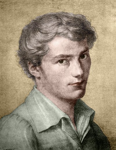 Franz Schubert (1797 - 1828) młody. autorstwa Unknown artist