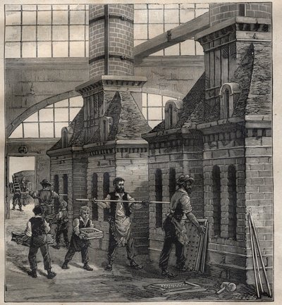 Przemysł francuski: produkcja guzików porcelanowych - Grawerowanie w „La Science francaise”” autorstwa Unknown artist