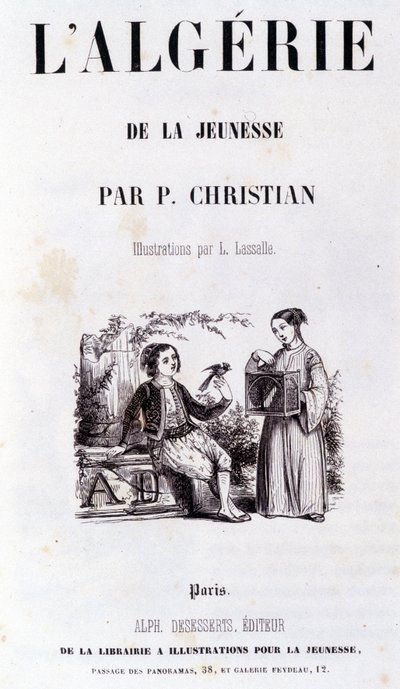 Frontyspicjum książki „Algieria poprzez młodość”” P.Christian autorstwa Unknown artist
