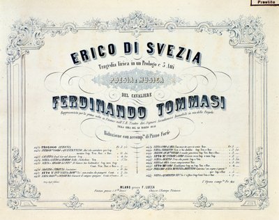 Frontyspis Henryka Szwecji, dzieło Ferdinando Tommasi autorstwa Unknown artist