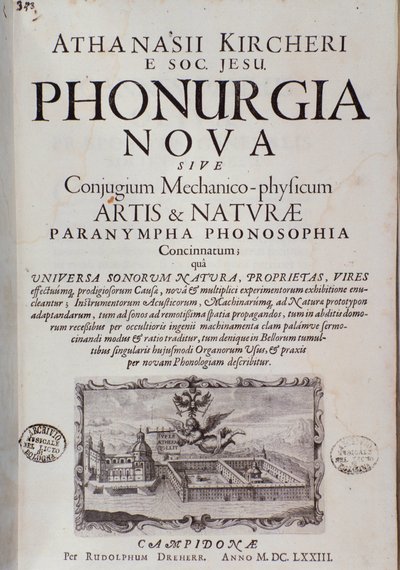 Frontyspis Phonurgia nova (1673) autorstwa Unknown artist