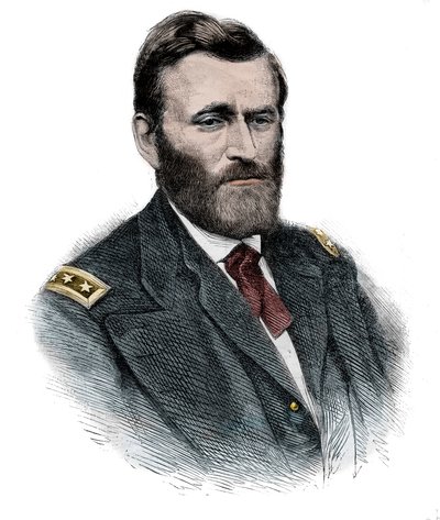 General Grant - Portret Nordyckiego generała Ulyssesa Simpsona Granta (1822-1885). autorstwa Unknown artist