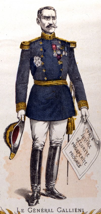 Generał Joseph Gallieni (1849 - 1916), marszałek Francji autorstwa Unknown artist