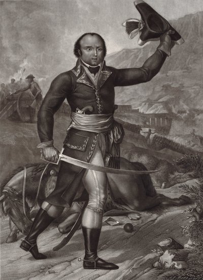 Generał Thomas-Alexandre Dumas w mundurze francuskiego oficera armii republikańskiej -Alexandre Davy de la Pailleterie powiedział Dumas (1762-1806) Francuski oficer ojciec francuskiego pisarza Alexandre Dumasa Ojciec - le generał Thomas Alexandre Davy de l autorstwa Unknown artist