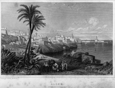 Ogólny widok Algieru w XIX wieku w „Algerie ancienne et moderne” Leona Galiberta autorstwa Unknown artist