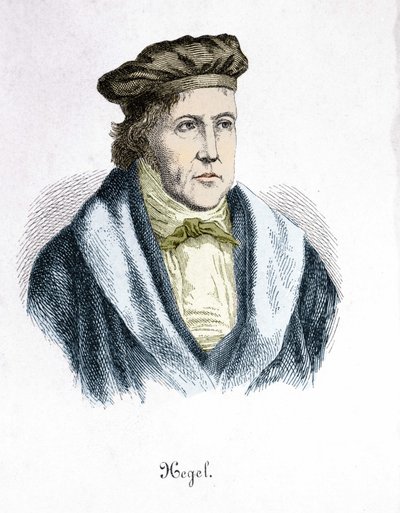Georg Wilhelm Friedrich Hegel (1770 - 1831), filozof niemiecki. autorstwa Unknown artist