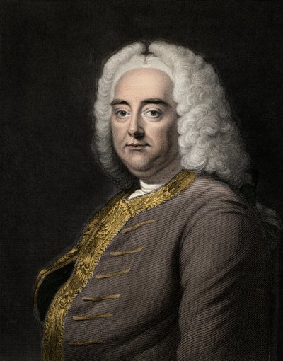 George Frideric Handel (George Frederick Handel, Georg Friedrich Handel) autorstwa Unknown artist