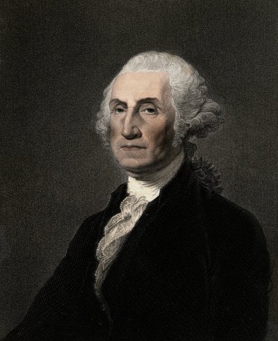 Jerzy Waszyngton 1732-1799 - rycina - XIX wiek autorstwa Unknown artist