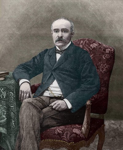 Georges Clemenceau (1841-1929), francuski polityk w 1885 roku. autorstwa Unknown artist
