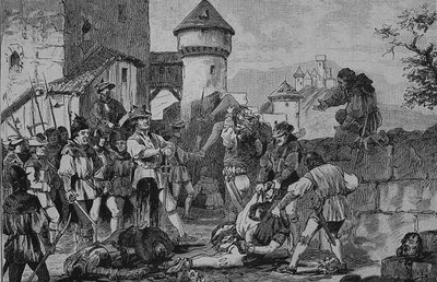 Niemiecka wojna chłopska (1524-1526): Po szturmie na zamek Maichau autorstwa Unknown artist