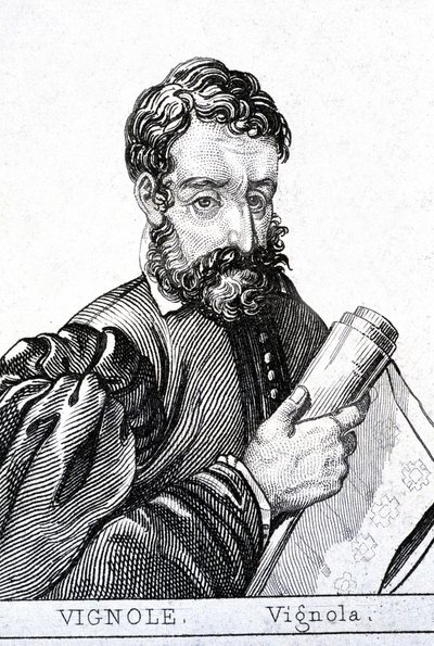Giacomo Barozzi, vel Vignola, po francusku Le Vignole (1507 - 1573) Włoski architekt. autorstwa Unknown artist