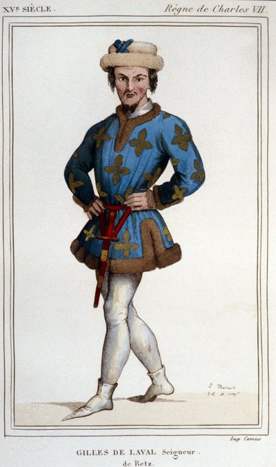 Gilles de Rais (Retz lub Rays) (1404-1440), towarzysz broni Joanny d