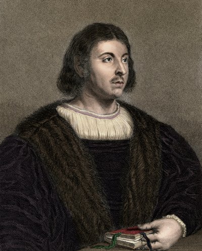 Giovanni Boccaccio (Boccace) 1313-1375 - grawerowanie - XIX wiek autorstwa Unknown artist