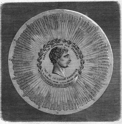 Wielka pieczęć Napoleona I Bonaparte (1769-1821) z 1804 r.: „” Napoleon Cesarz Francuzów, szef Legii Honorowej. Honor i Ojczyzna”. Grawerowanie w „”Wspaniałym wszechświecie”” autorstwa Unknown artist