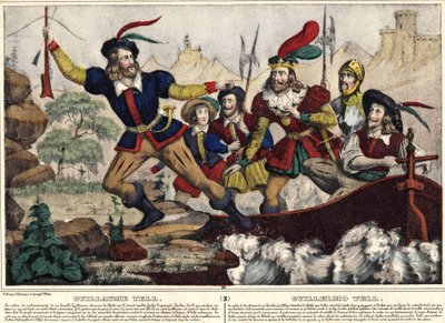 Guillaume Tell (William Tell) odkrywa strzałę autorstwa Unknown artist