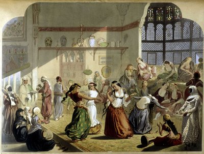 Harem - w „Współczesnym Egipcie”, ok. 1930 r. 1870. autorstwa Unknown artist