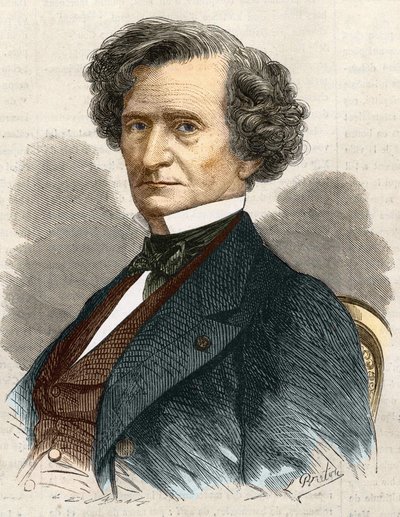 Hector Louis Berlioz Francuski kompozytor (1803-1869). autorstwa Unknown artist