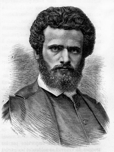 Henri Regnault (1843-1871), malarz francuski. Rycina z końca XIX wieku w „Histoire de France” H. Martina. autorstwa Unknown artist