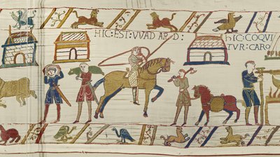 Oto Wadard, Bayeux Tapestry (haft wełniany na płótnie) autorstwa Unknown artist