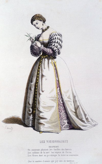 Hesperie w „”wizjonerach”” (Jean Desmarets Saint Sorlin w 1637), w „”Teatrze francuskim w XVI i XVII wieku przed Molierem”” Edouarda Fourniera. autorstwa Unknown artist