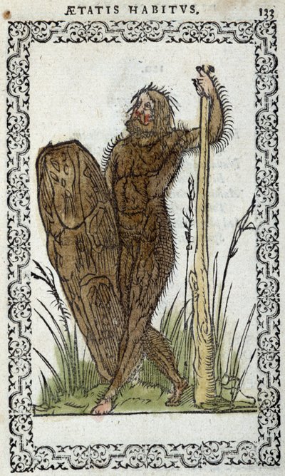 Homme sauvage - w „Habits et effigies” Jeana Sluperiusa autorstwa Unknown artist