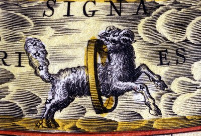 Horoskop: znak zodiaku, Baran. autorstwa Unknown artist
