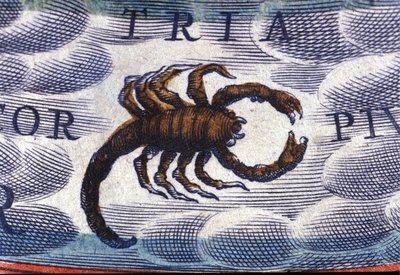Horoskop: znak zodiaku, Skorpion. autorstwa Unknown artist