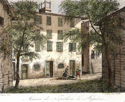 Dom Napoleona w Ajaccio - Kolorystyka XIX w. autorstwa Unknown artist