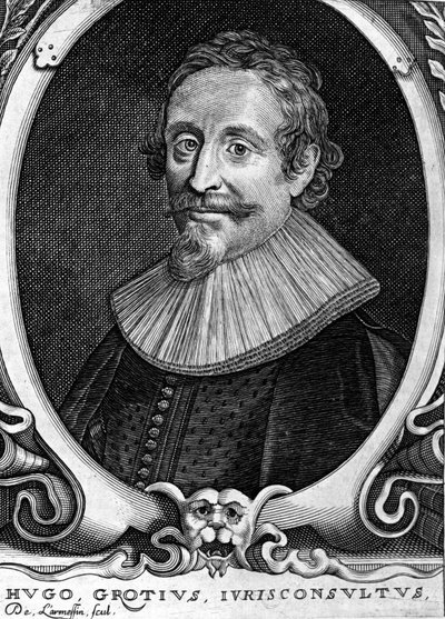 Hugo Grotius (1583-1645) (Huig de Groot), holenderski prawnik i dyplomata. autorstwa Unknown artist